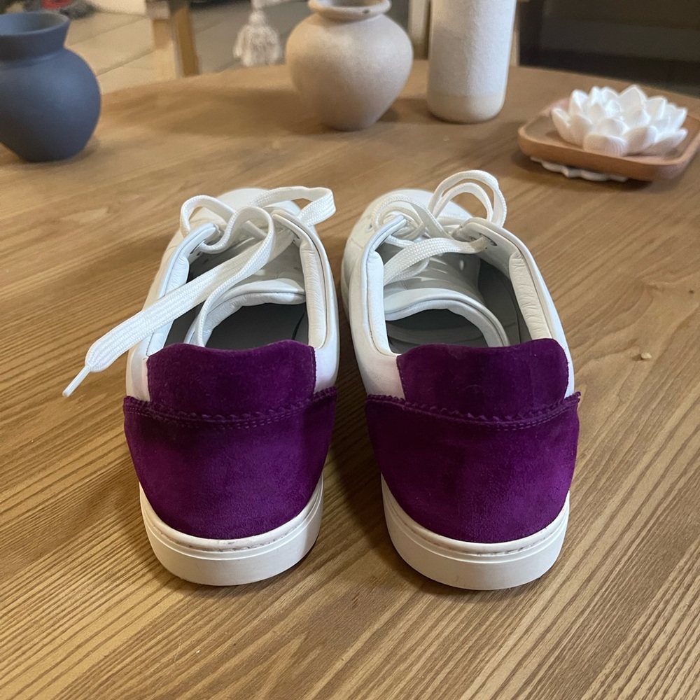Dolce & Gabbana Women's White and Purple Sneakers - Picture 5 of 9